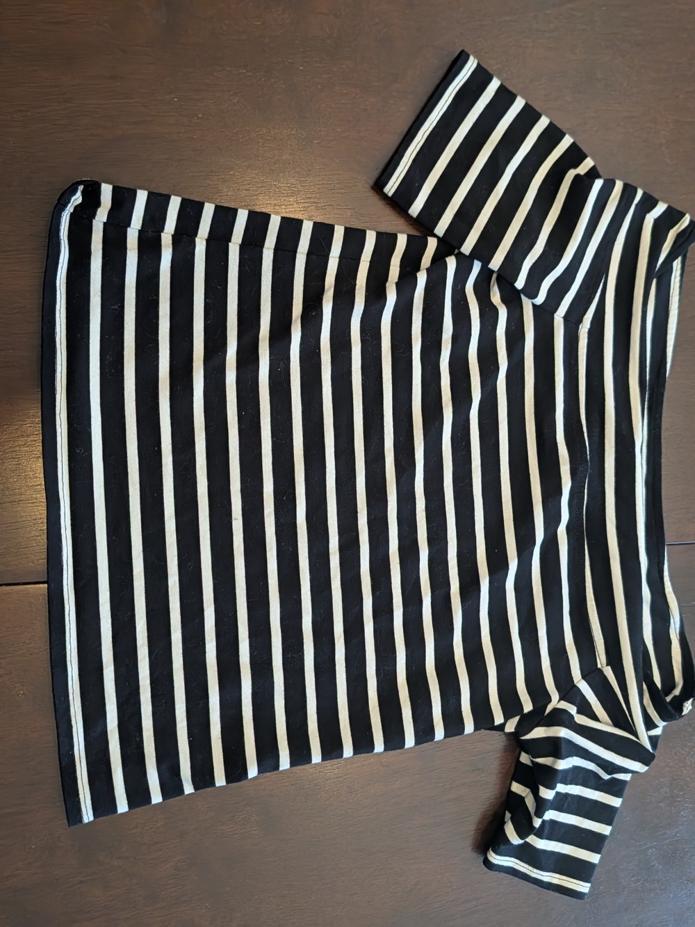 Reitmans Black and White Striped Tee